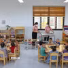 Công tác bán trú và bữa ăn đảm bảo dinh dưỡng, an toàn thực phẩm được đặc biệt chú trọng. (Ảnh: Thanh Tùng/TTXVN)