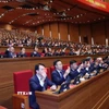 Đại biểu biểu quyết tại Đại hội. (Ảnh: TTXVN)