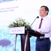 Tiến sỹ Vương Ánh Dương - Phó Cục trưởng Cục Quản lý Khám, chữa bệnh phát biểu tại Hội nghị. (Ảnh: PV/Vietnam+)