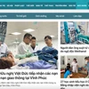 Giao diện của Chuyên trang VTV Sức khỏe. 