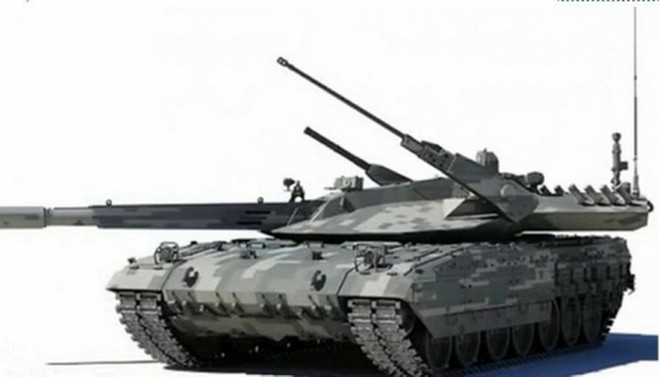 “Siêu tăng” Armata của Nga. (Nguồn: chinatopix.com) Hé lộ video lần đầu phô diễn sức mạnh của “siêu tăng” Armata ảnh 1