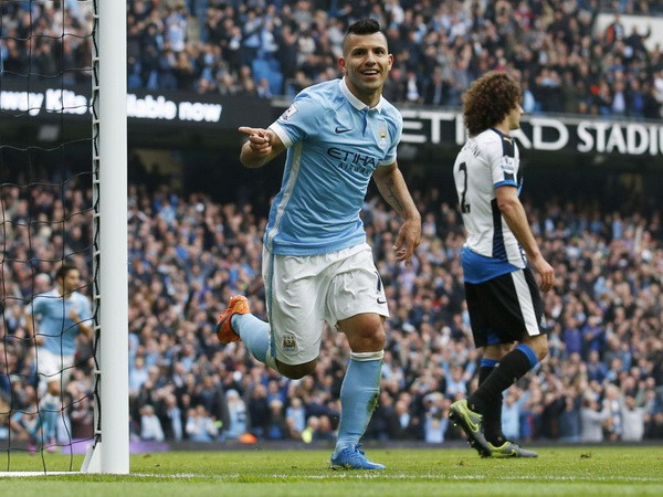 Aguero ghi một lúc 5 bàn, quyết so tài cùng Lewandowski ảnh 1