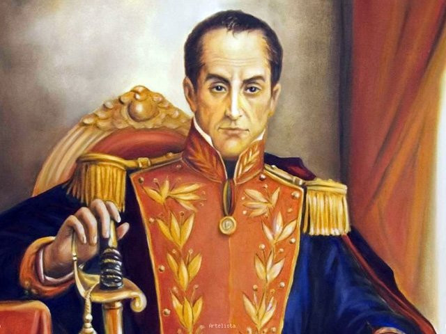 Tranh khổng lồ vẽ Simon Bolivar mất cắp ngay tại phòng khánh tiết ảnh 1