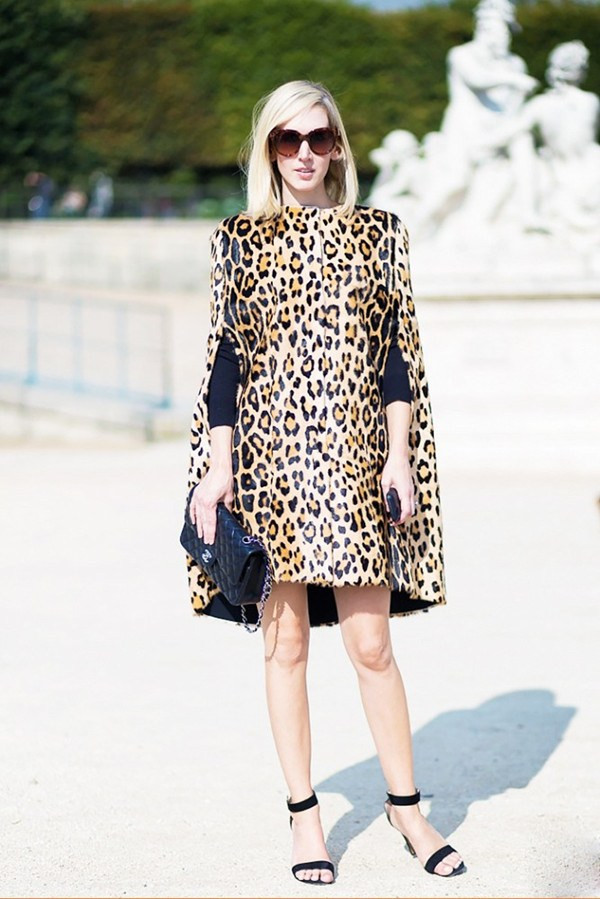 Họa tiết da báo tiếp tục khuấy động đường phố mùa gió lạnh ảnh 7