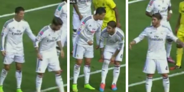 [Video] Ronaldo "to tiếng" với Sergio Ramos ngay giữa trận đấu ảnh 1