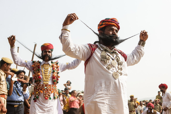 [Photo] Kỳ lạ và độc đáo cuộc thi râu, ria mép của các quý ông Ấn Độ ảnh 3