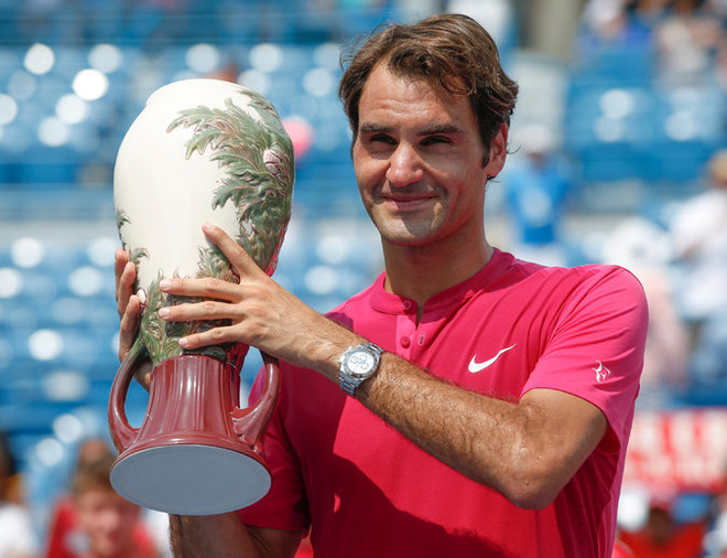 Federer và Serena Williams đăng quang ở Cincinnati Masters 2015 ảnh 1