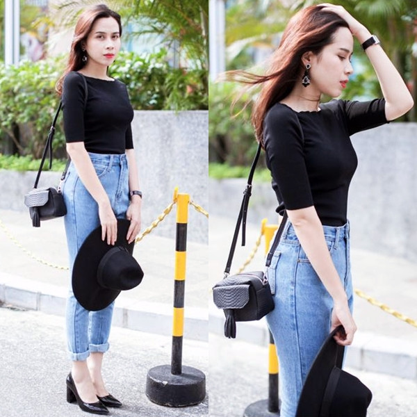 Kiều nữ Việt đua nhau lăng xê xu hướng denim mùa Thu Đông ảnh 5