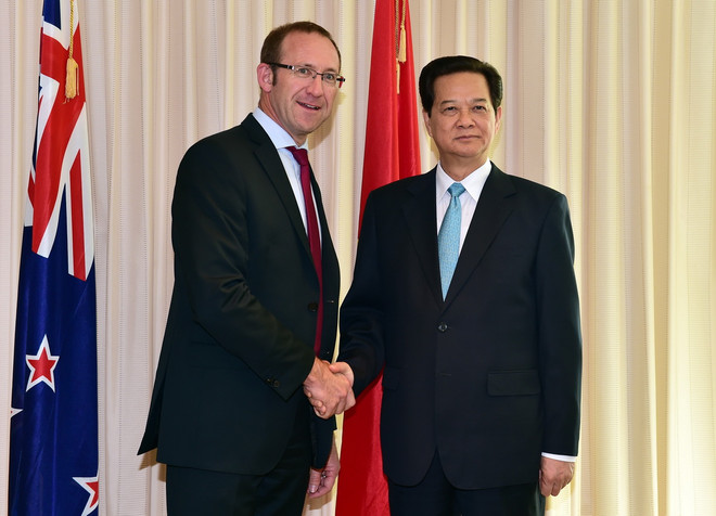 Thủ tướng Nguyễn Tấn Dũng đối thoại doanh nghiệp Việt Nam-New Zealand ảnh 1