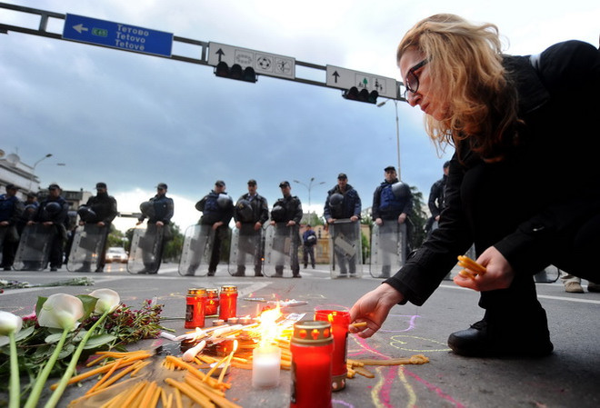 Macedonia: Míttinh quy mô lớn ủng hộ Thủ tướng Nikola Gruevski ảnh 1