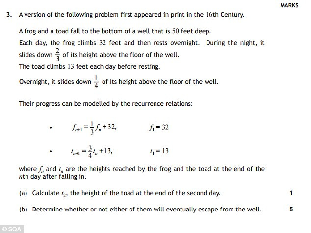 Đề thi toán cấp 2 của Scotland khiến học sinh "khiếp vía" ảnh 3