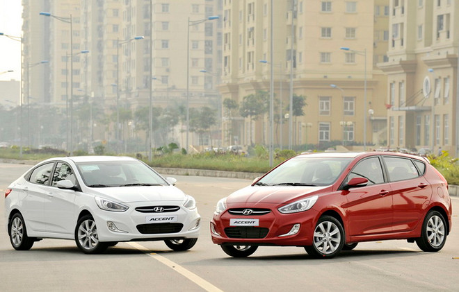Hyundai Accent Blue 2015 mới. (Ảnh: Văn Xuyên) Hyundai ra mắt Accent Blue 2015 tiết kiệm nhiên liệu hơn 4% ảnh 1