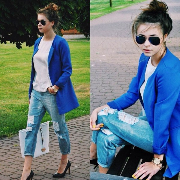 Bật mí cách phối đồ đặc biệt cùng sắc xanh cobalt nổi bật ảnh 11