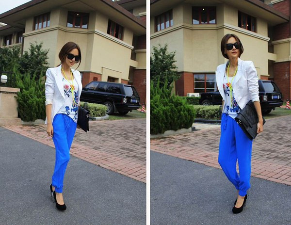 Bật mí cách phối đồ đặc biệt cùng sắc xanh cobalt nổi bật ảnh 13