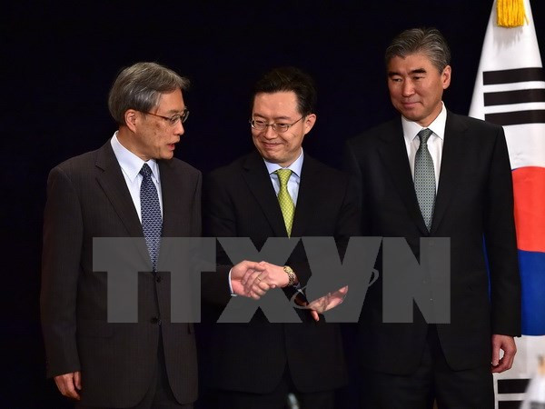 Hàn-Mỹ-Nhật ấn định thời điểm đàm phán vấn đề hạt nhân Triều Tiên ảnh 1