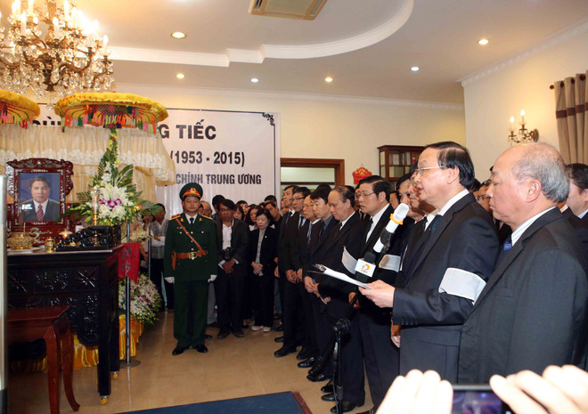 Hình ảnh tại lễ Truy điệu ông Nguyễn Bá Thanh ở Đà Nẵng ảnh 1