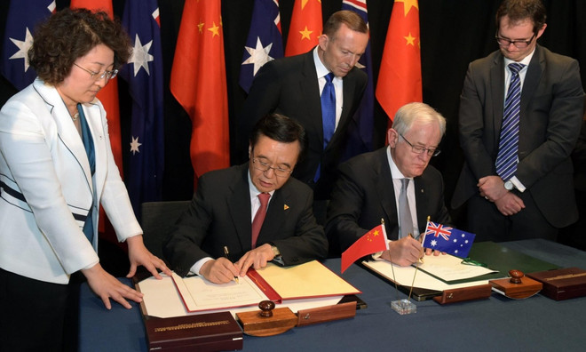 Australia và Trung Quốc ký kết Hiệp định Thương mại Tự do ảnh 1
