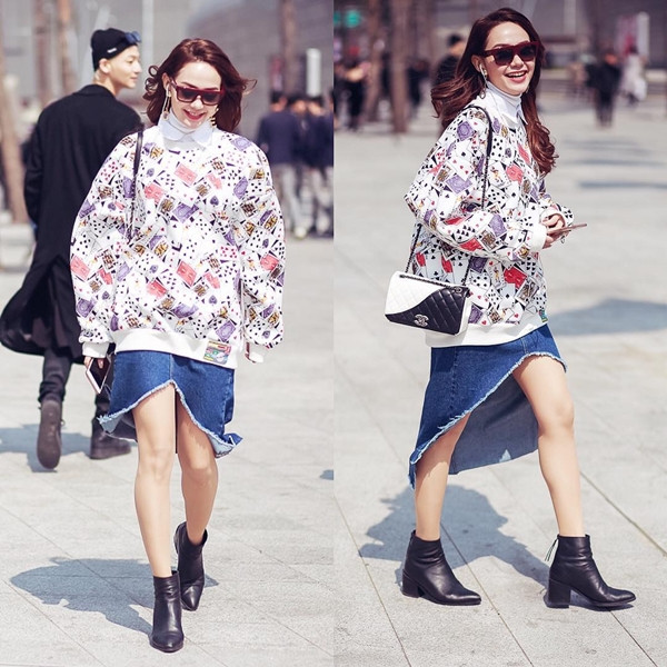Mỹ nhân Việt "thắp sáng" street style ngày nắng lên ảnh 17