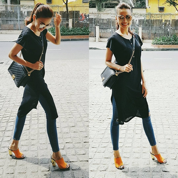 Mỹ nhân Việt "thắp sáng" street style ngày nắng lên ảnh 1