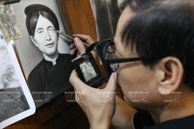 Thăng trầm nghề vẽ tranh truyền thần của nghệ nhân Hà Nội ảnh 3