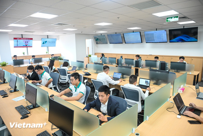Toàn cảnh Trung tâm Khôi phục và Bảo vệ dữ liệu FSI DDS (FSI DDS - Data Recovery & Protection Center). (Ảnh: Minh Sơn/Vietnam+)