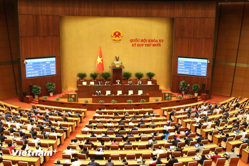 Kỳ họp thứ 10, Quốc hội khóa XV đã biểu quyết thông qua Luật sửa đổi, bổ sung một số điều của Luật Sở hữu trí tuệ, với 432/438 đại biểu tham gia biểu quyết tán thành. (Ảnh: Bộ Khoa học và Công nghệ)