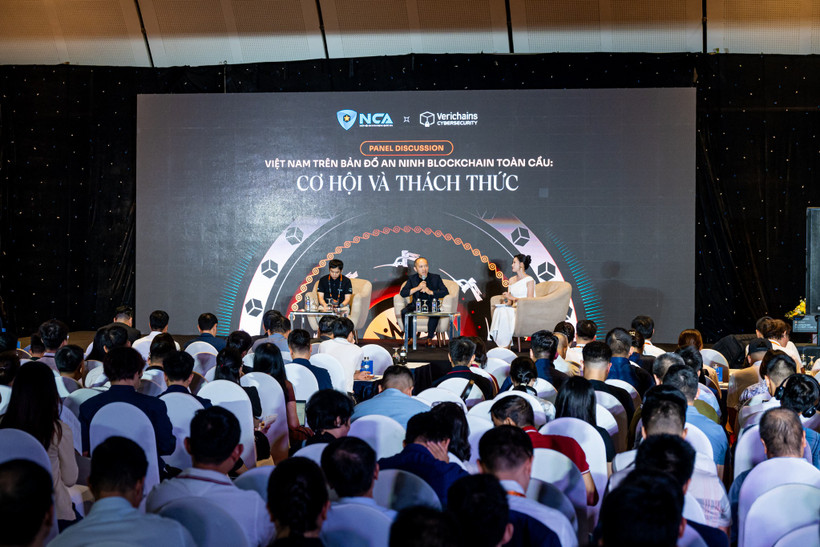 Hiệp hội An ninh mạng quốc gia (NCA) đã chủ trì tổ chức hội thảo GM Blockchain Security Forum 2025. (Ảnh: Minh Sơn/Vietnam+)