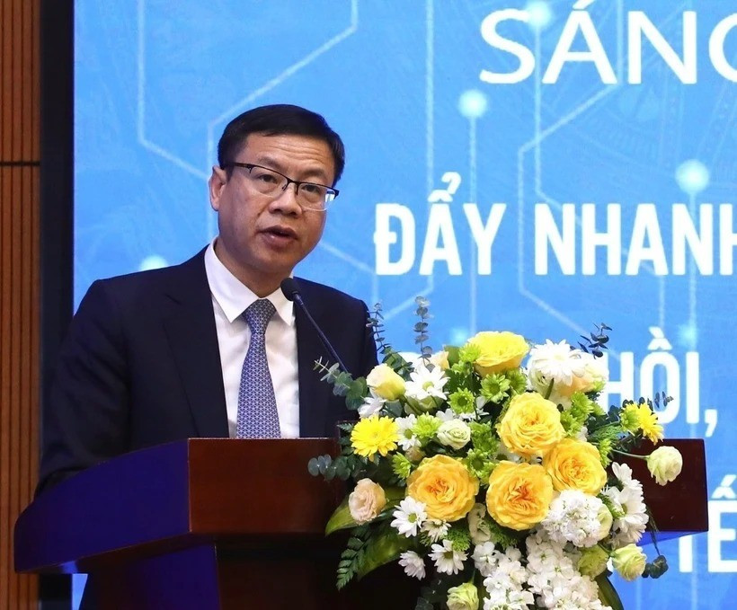 Thứ trưởng Bộ Khoa học và Công nghệ Lê Xuân Định. (Ảnh: Hoàng Hiếu/TTXVN)