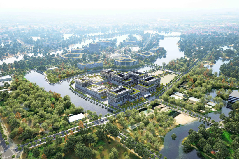 Trung tâm Dữ liệu An Khánh được xây dựng trên diện tích 1,9 ha, tổng vốn đầu tư 17.500 tỷ đồng, công suất thiết kế 60MW.