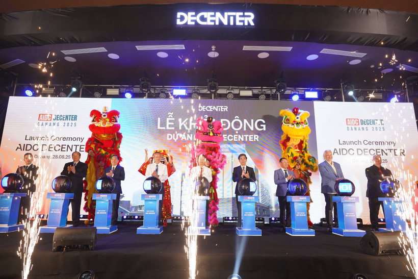 Dự án Trung tâm Dữ liệu AIDC DeCenter tại Đà Nẵng chính thức được khởi động. (Ảnh: PV/Vietnam+)
