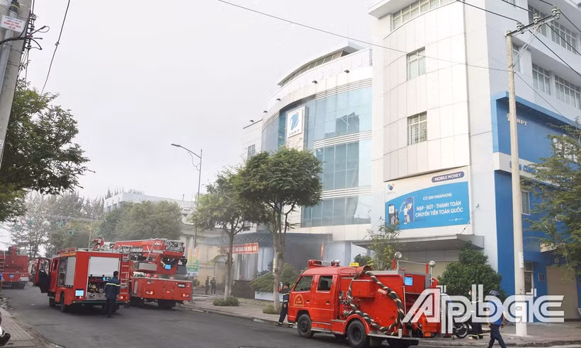 Hiện trường vụ cháy. (Ảnh: Báo Ấp Bắc)