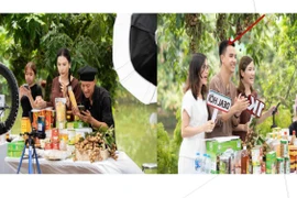 Mỗi phiên livestream sẽ tập trung vào một nhóm sản phẩm đặc trưng của các vùng miền. (Ảnh: CTV/Vietnam+)