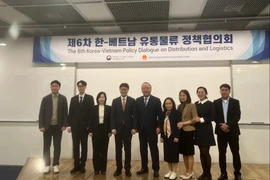 Các đại biểu tham dự Hội nghị đối thoại chính sách trong lĩnh vực phân phối và logistics Việt Nam-Hàn Quốc lần thứ 6. (Ảnh: BCT/Vietnam+)