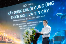 Hội nghị xây dựng chuỗi cung ứng bền vững và tin cậy trong bối cảnh biến động toàn cầu. (Ảnh: PV/Vietnam+)