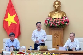 Bộ trưởng Bộ Công Thương Nguyễn Hồng Diên phát biểu tại hội nghị. (Ảnh: PV/Vietnam+)