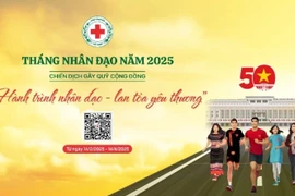 Chiến dịch gây quỹ “Hành trình nhân đạo - Lan tỏa yêu thương” từ nay đến ngày 14/4/2025 trên ứng dụng Thiện nguyện. (Ảnh: Hội Chữ thập đỏ Việt Nam)