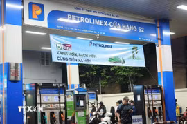 Chỉ số giá tiêu dùng tháng Bảy giảm nhẹ 0,12% nhờ giá xăng dầu và thực phẩm đi xuống. (Ảnh: Phạm Tuấn Anh/TTXVN)