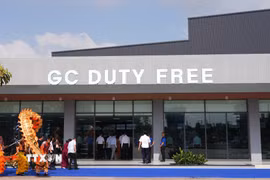 Cửa hàng miễn thuế Thế Kỷ Vàng tại Cửa khẩu quốc tế Mộc Bài-Tây Ninh. (Ảnh: Minh Phú/TTXVN)