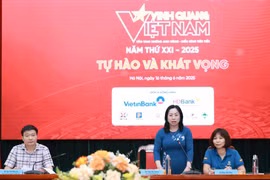 Họp báo Chương trình Vinh quang Việt Nam năm 2025. (Ảnh: PV/Vietnam+)