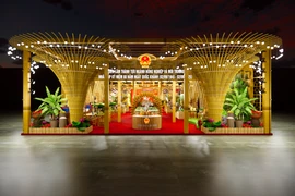 Phối cảnh Triển lãm Ngành Nông nghiệp và Môi trường tại Triển lãm thành tựu Đất nước nhân dịp 80 năm Ngày Quốc khánh. (Ảnh: CTV/Vietnam+)