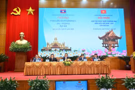 Hội nghị Hợp tác phát triển thương mại biên giới Việt Nam-Lào lần thứ XIII được tổ chức tại Quảng Ninh. (Ảnh: BCT/Vietnam+)