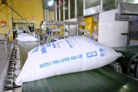 Dây chuyền sản xuất mía đường tại công ty mía đường Biên Hòa, tại huyện Ninh Hòa. (Ảnh: Đặng Tuấn/TTXVN)