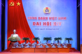Đại hội XIV Công đoàn Việt Nam nhiệm kỳ 2026-2031 đã chính thức bước vào phiên làm việc thứ nhất. (Ảnh: PV/Vietnam+)