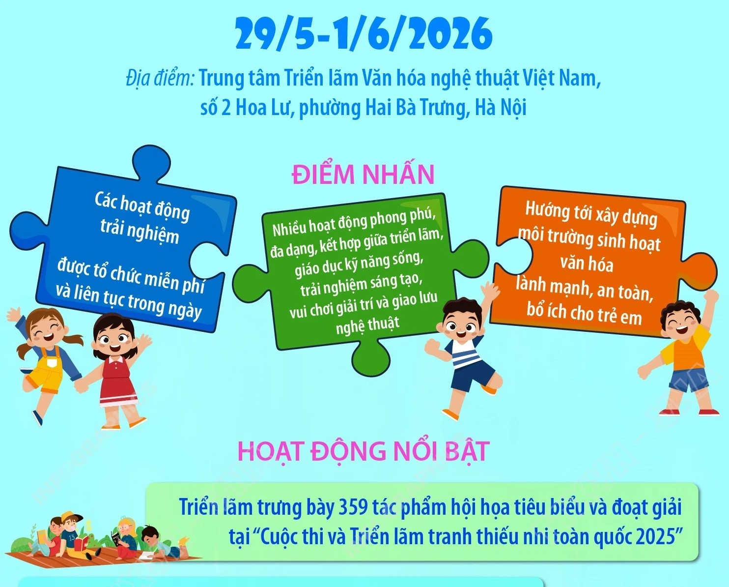Ngày hội Thế giới Tuổi thơ 2026: Nhiều hoạt động ý nghĩa cho thiếu nhi