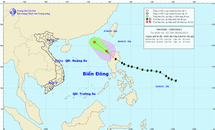 Áp thấp nhiệt đới suy yếu dần, cách quần đảo Hoàng Sa 790km ảnh 1