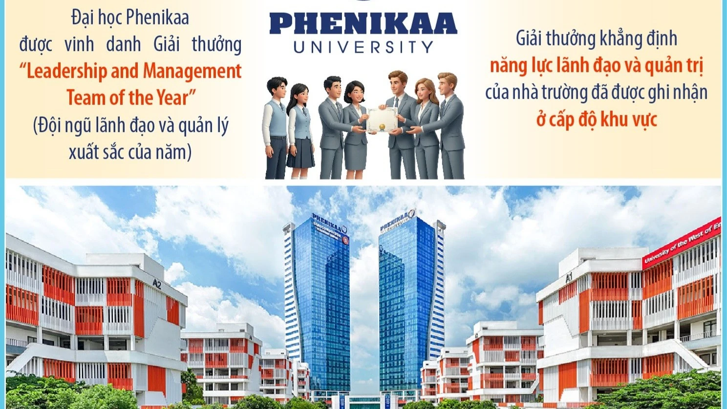Việt Nam lần đầu có đại học đạt giải Lãnh đạo và Quản lý xuất sắc