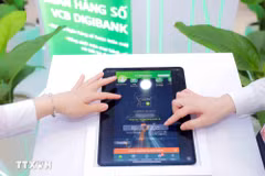 Vietcombank là đơn vị luôn đi đầu trong chuyển đổi số. (Ảnh: Trần Việt/TTXVN)