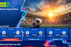 Giao diện Sport Hub trên truyền hình MyTV. (Ảnh: PV/Vietnam+)