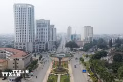 Một góc trung tâm hành chính tỉnh Thái Nguyên hiện nay. (Ảnh: Hoàng Nguyên/TTXVN)