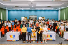 Học viện Binance Academy đã đưa công nghệ blockchain đến hơn 60 trường đại học, cao đẳng trên 18 tỉnh, thành phố của Việt Nam. (Ảnh: Binance)